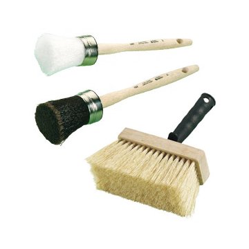 Lot de 3 brosses à tableaux plates de retouche Nespoli - Peintures