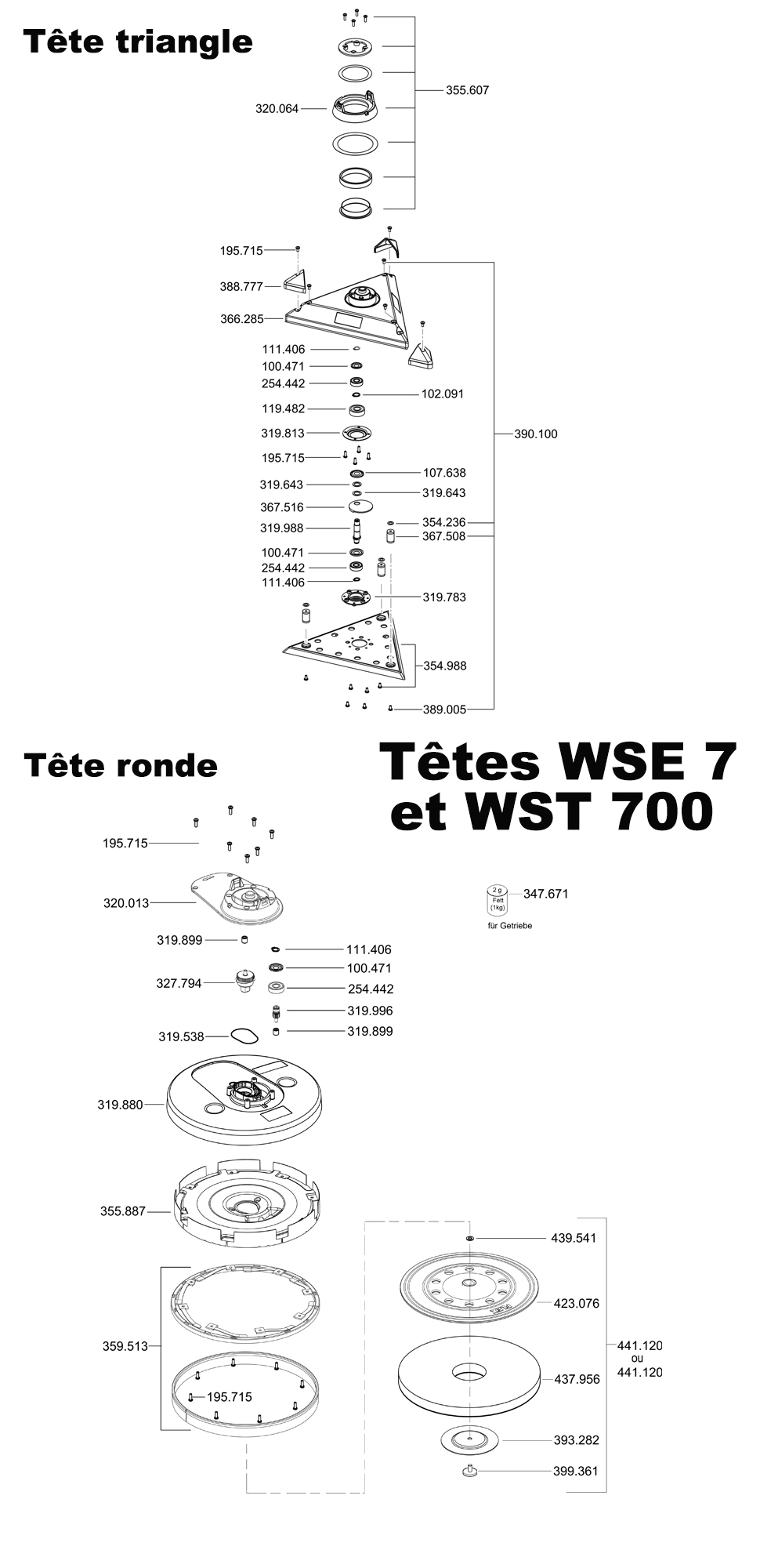 Tête WSE7-WST700