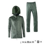 Veste et pantalon de pluie souples étanches, coloris vert - SINGER Safety