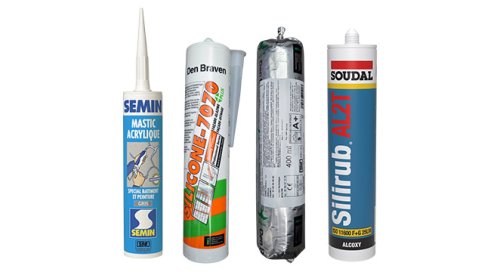 Mastic silicone et acrylique